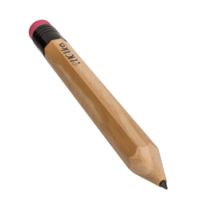 Riesiger Bleistift mit Radiergummi