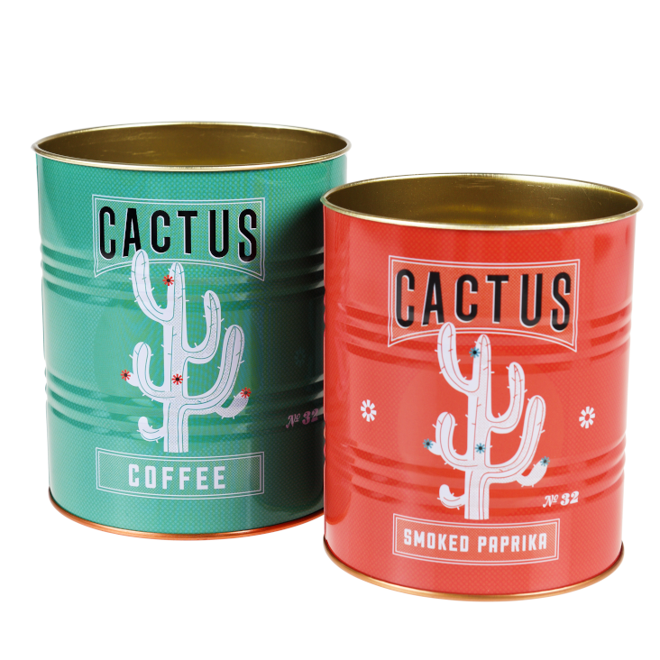 AUFBEWAHRUNGSDOSEN CACTUS (2-ER SET)