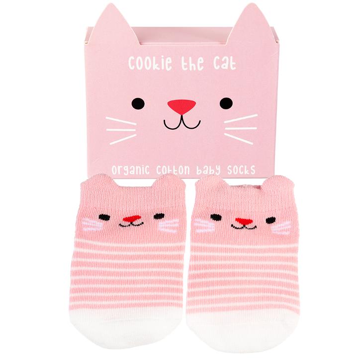 Pair of baby socks - Cookie the Cat