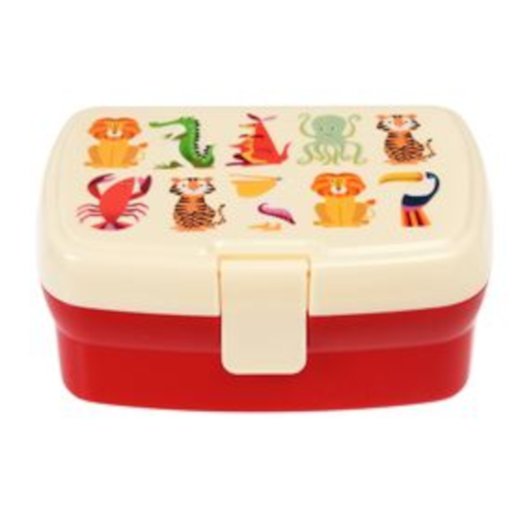 Lunchbox mit Fach - Colorful Creatures