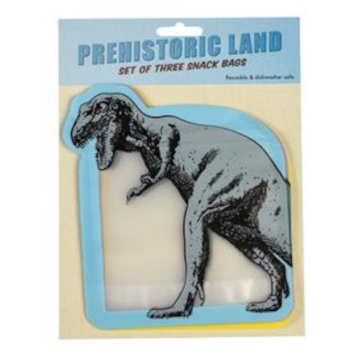 SNACKBEUTEL PREHISTORIC LAND (3-ER SET)