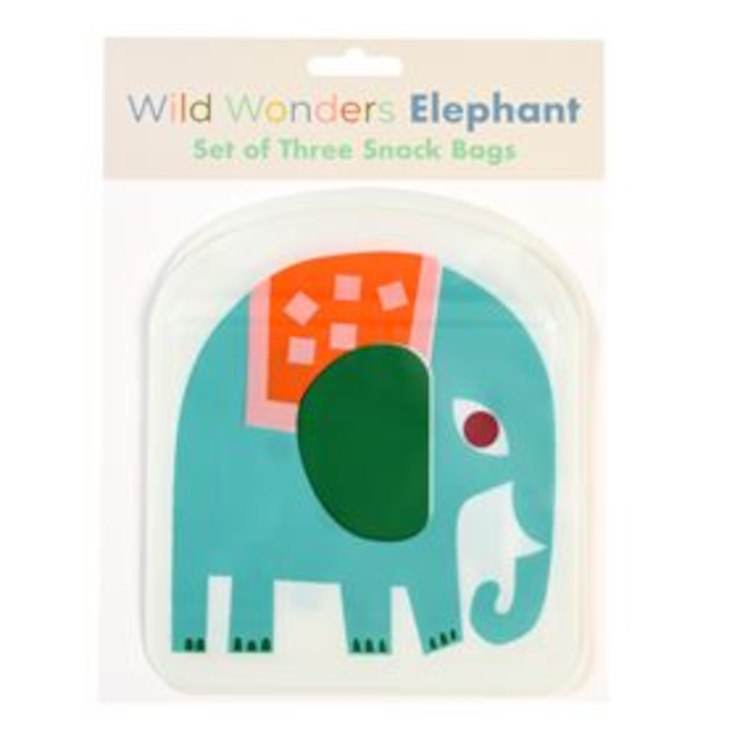 SNACKBEUTEL ELEFANT (3-ER SET)