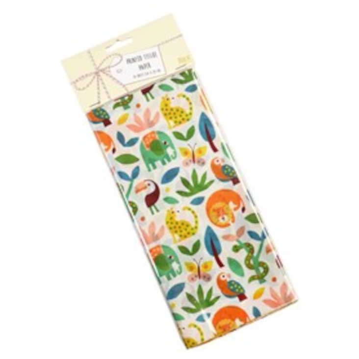 10 BÖGEN SEIDENPAPIER WILD WONDERS