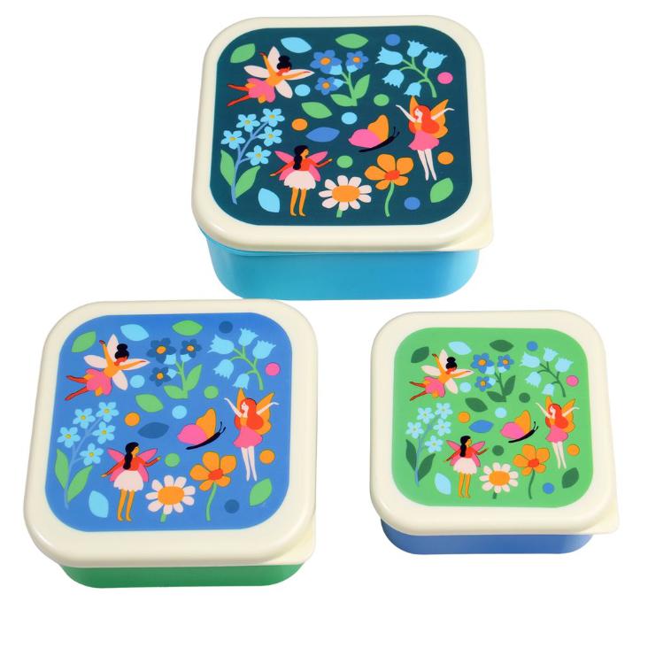 3er-Set Snack Boxes - Fairies in the Garden