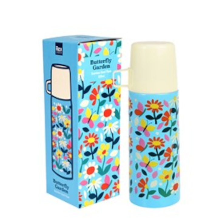 Thermosflasche mit Becher - Butterfly Garden