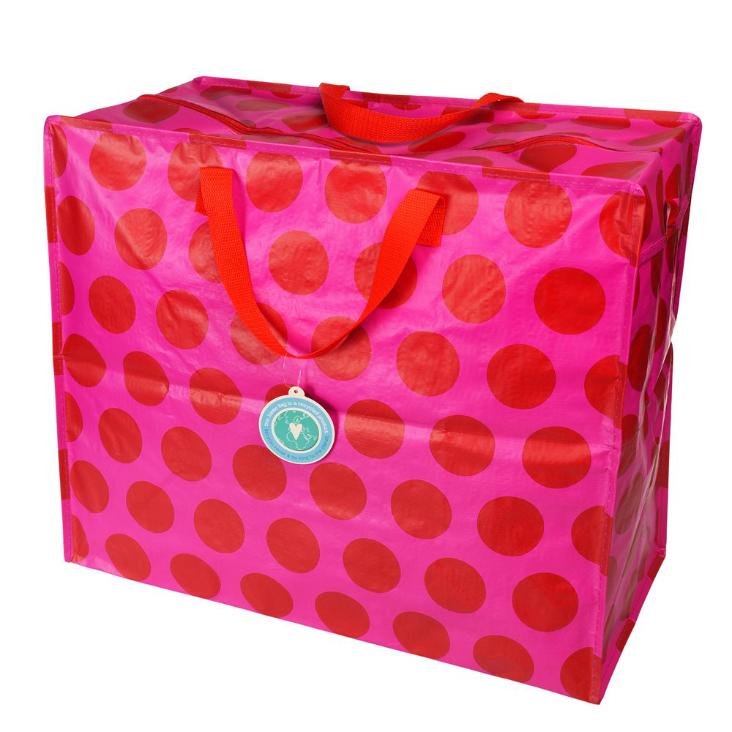 Jumbo Bag - Spotlight Rot auf Pink