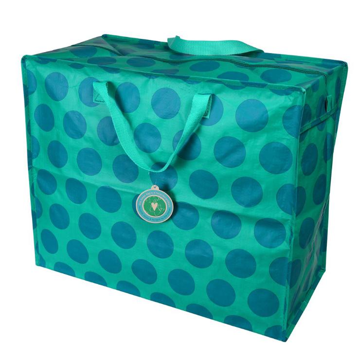 Jumbo Bag - Spotlight Blau auf Türkis