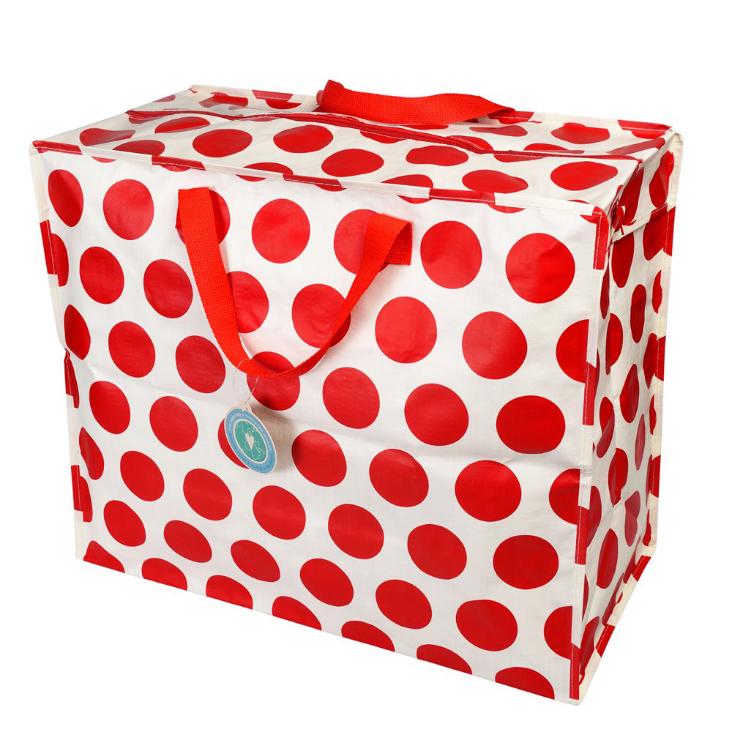 Jumbo Bag - Spotlight Rot auf Weiss