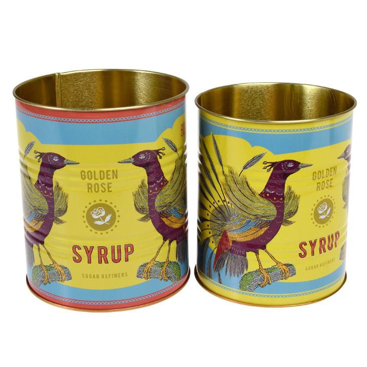 Aufbewahrungsdosen Golden Rose Syrup 2er-Set