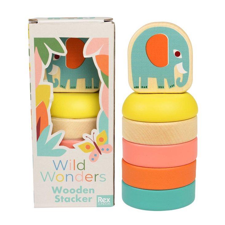 Stapelspielzeug aus Holz - Wild Wonders