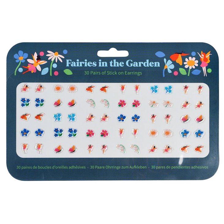 Ohrringe zum Aufkleben Fairies in the Garden