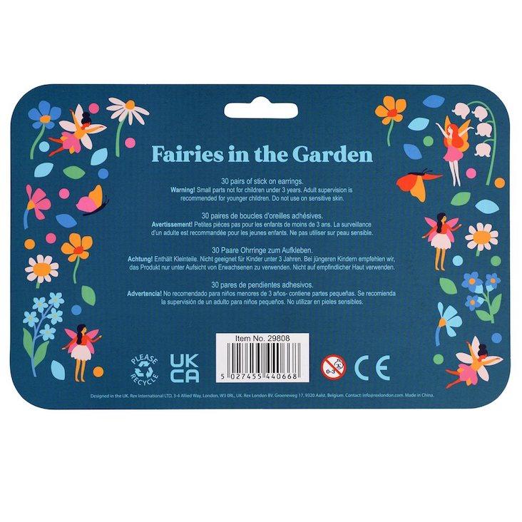 Ohrringe zum Aufkleben Fairies in the Garden - 1