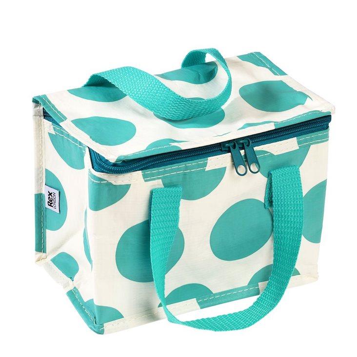 Lunch Bag - Spotlight Türkis auf Weiss
