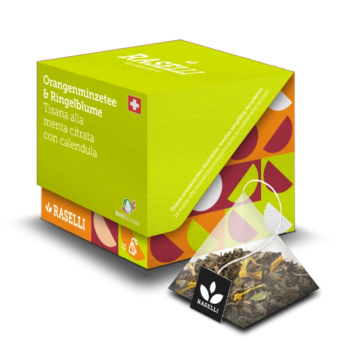 Bio Bergkräutertee mit Orangenminze & Ringelblume
