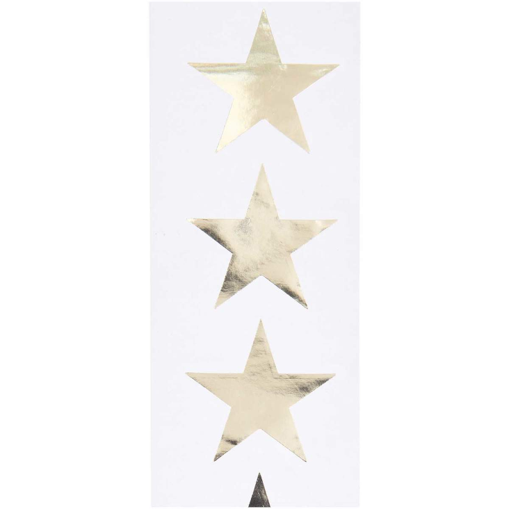 Stickerrolle Sterne Gold 120 Stk