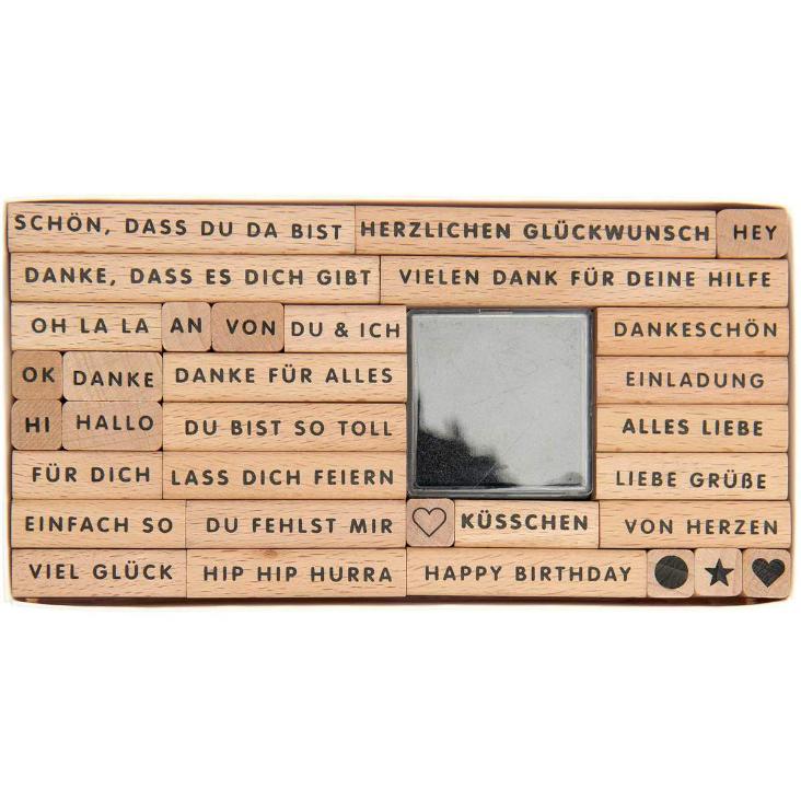 Paper Poetry XL Stempelset Texte Deutsch