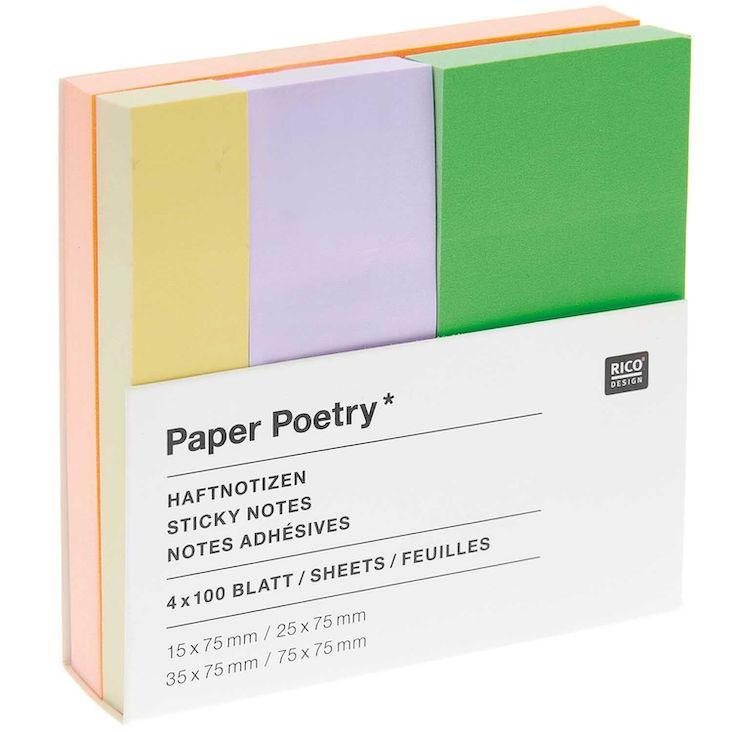 Haftnotizen pastell