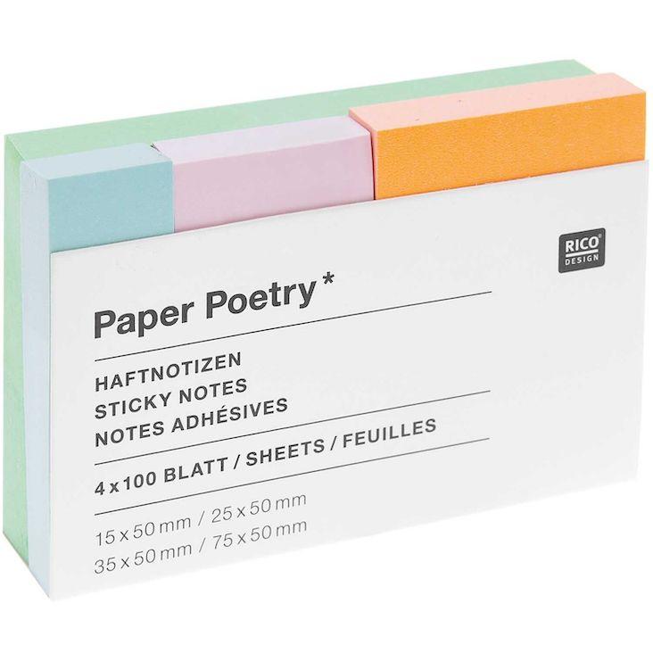 Haftnotizen pastell klein