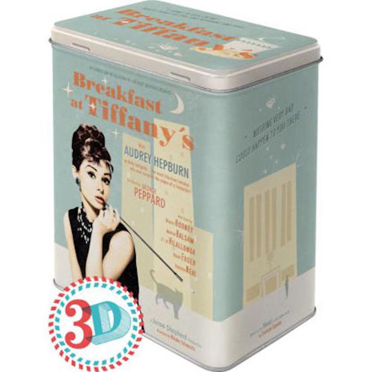 Blechdose - Breakfast At Tiffany`s - Blau