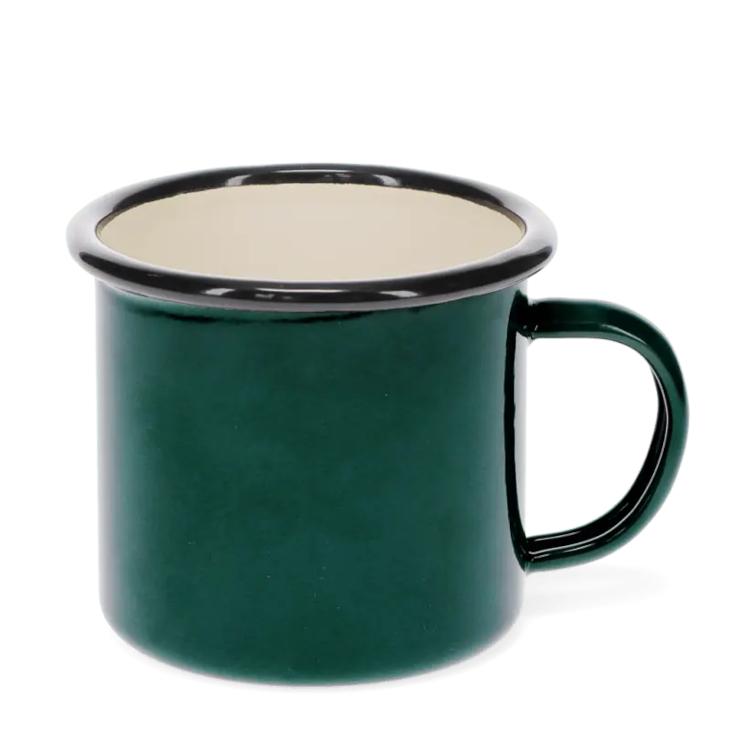 Emaille Becher 350ml - Dunkelgrün