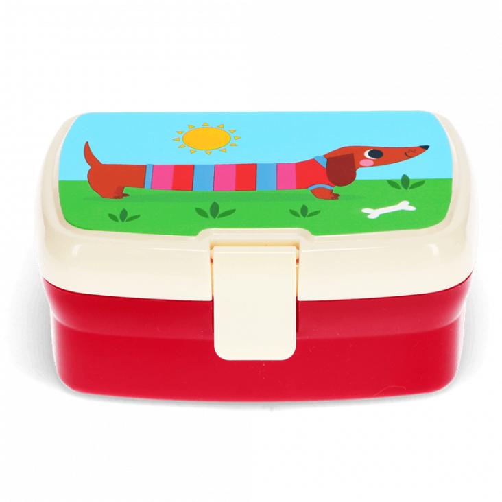 Lunchbox mit Fach - Sausage Dog