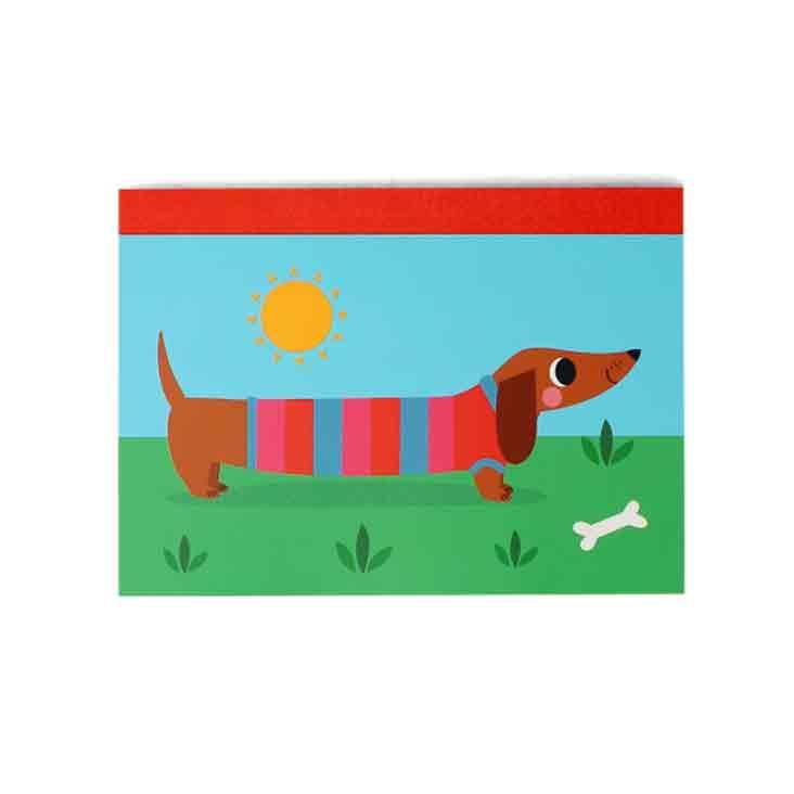Notebook A6 - Sunny Sausage Dog