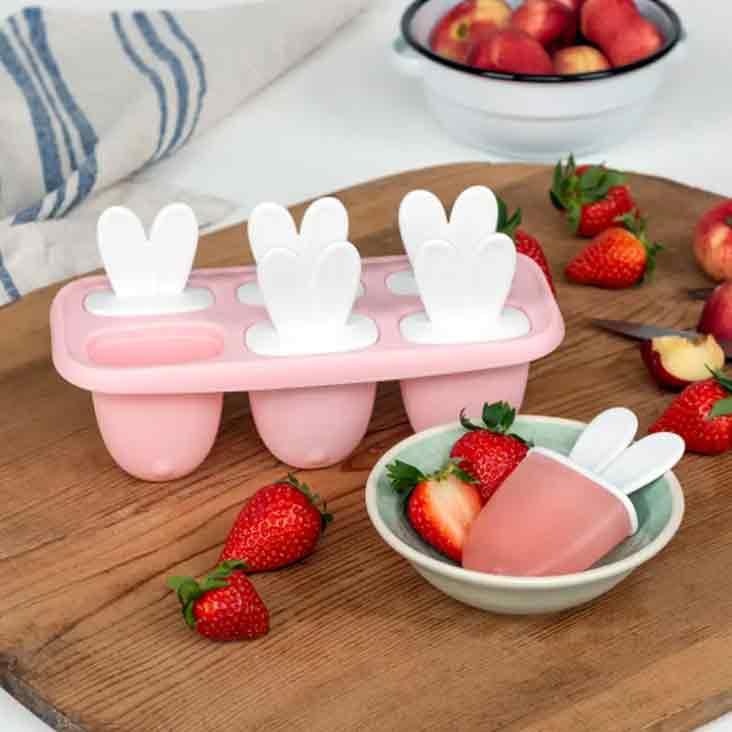 Hasenohren-Eis am Stielform - Rosa