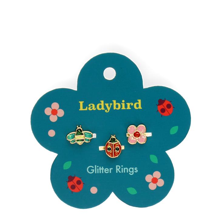 Glitzer-Ringe (3-er Set) - Ladybird