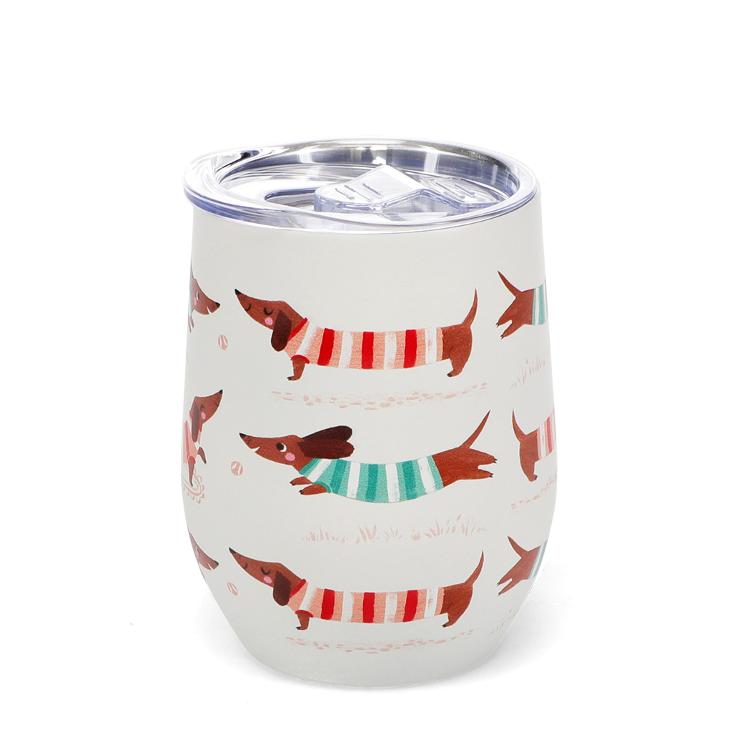 Reisebecher 350ml - Sausage Dog (pattern)