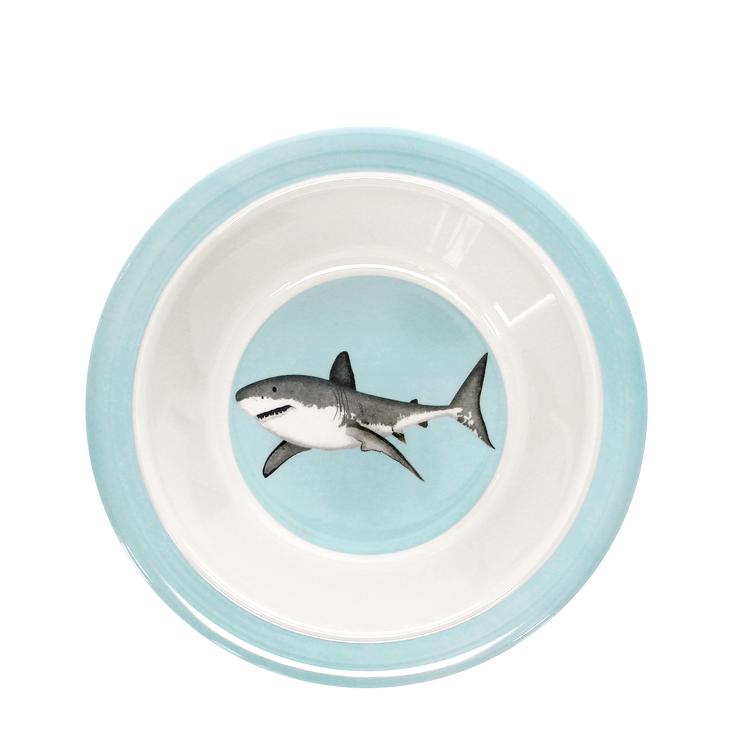 Children`s melamine bowl - Sharks