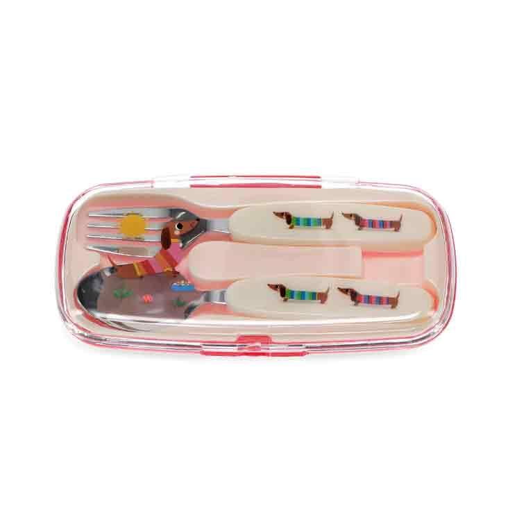 Children`s cutlery set - Sausage Dog