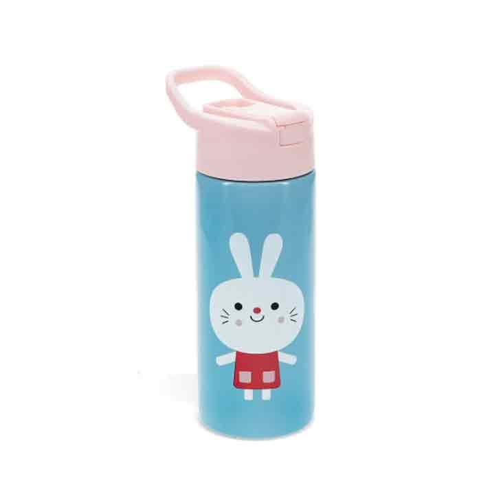 Stainless steel bottle with push button lid 500ml - Lottie