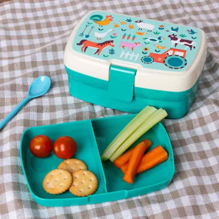 Lunchbox mit Fach - Farmyard