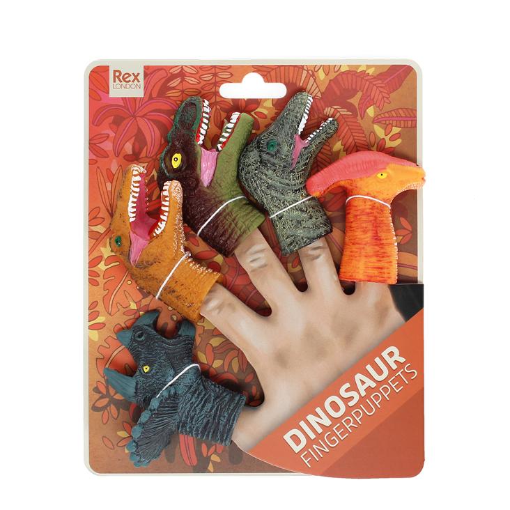 Animal finger puppets (set of 5) - Dino