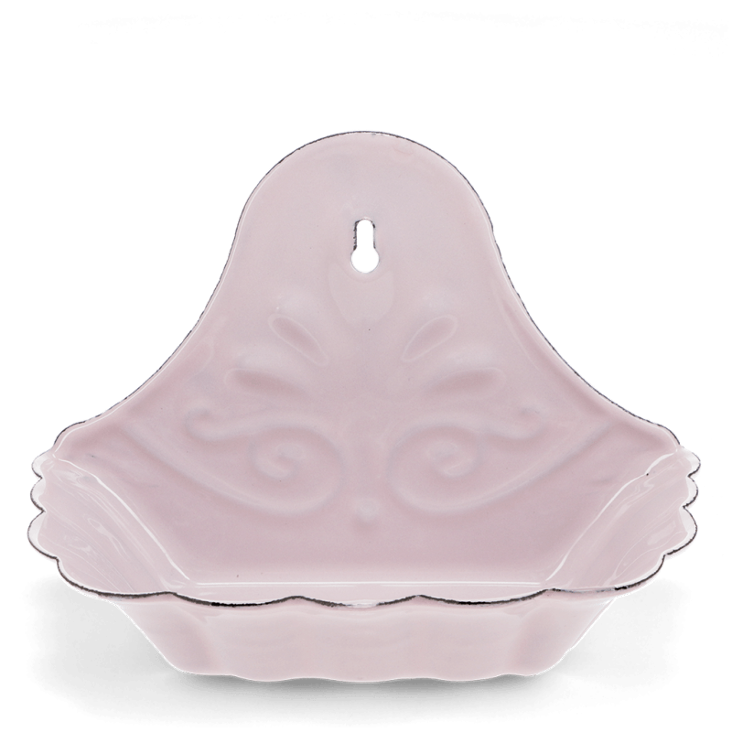 Emaille-Seifenschale - Rosa