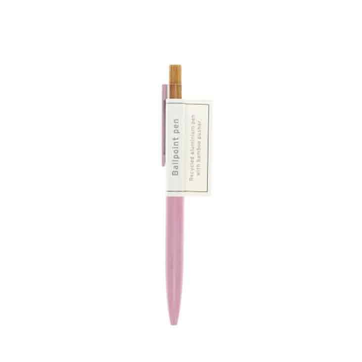 Recycled aluminium ballpoint pen - Baby pink