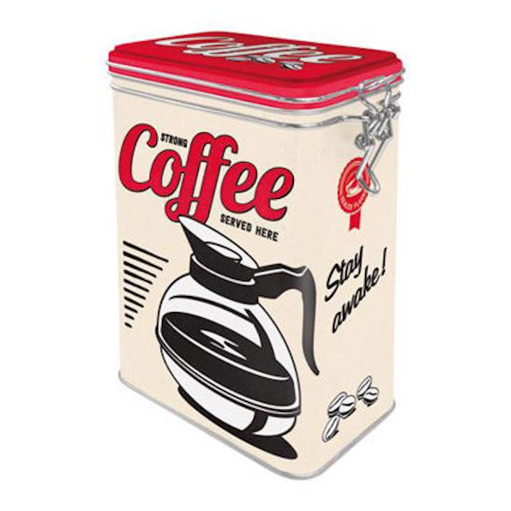 Blechdose - Strong Coffee Served here