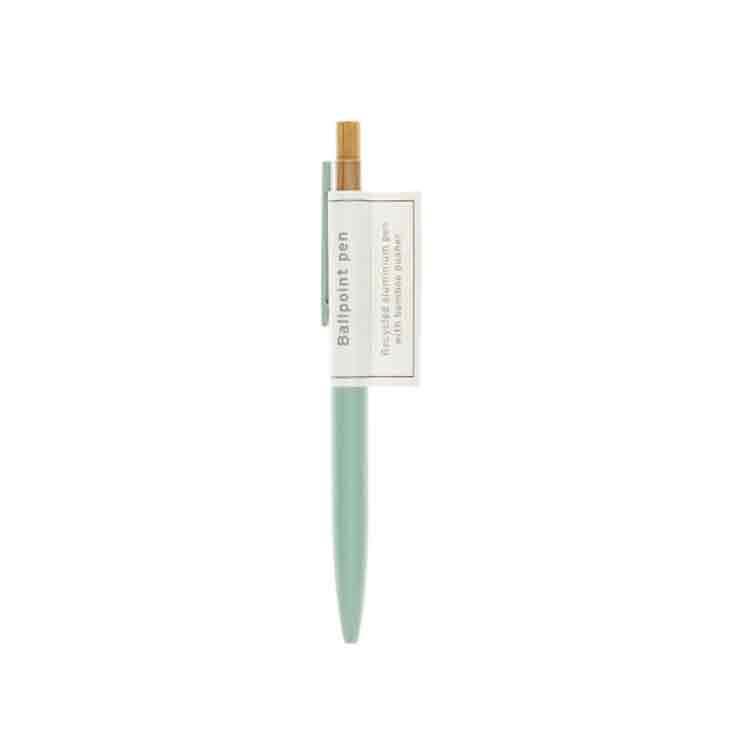 Recycled aluminium ballpoint pen - Mint green