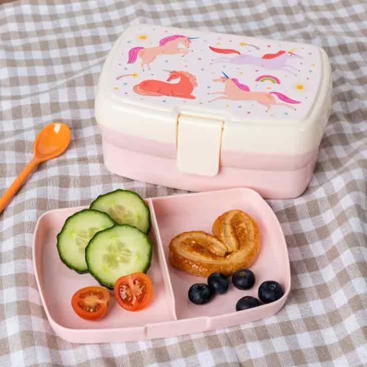 Lunchbox mit Fach - Unicorn