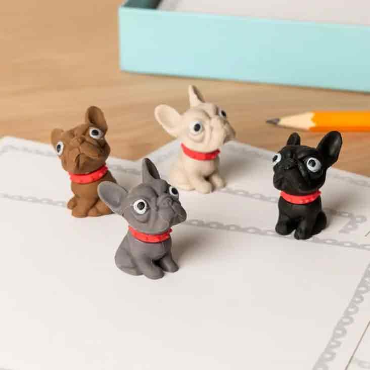 Erasers (set of 4) - Dogs - 0