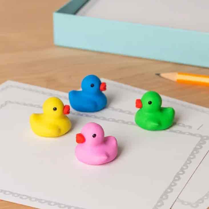 Erasers (set of 4) - Ducks - 0