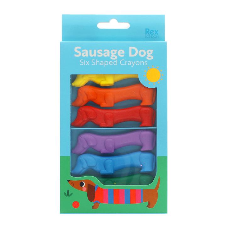 Wachsmalstifte (6-er Set) - Sunny Sausage Dog