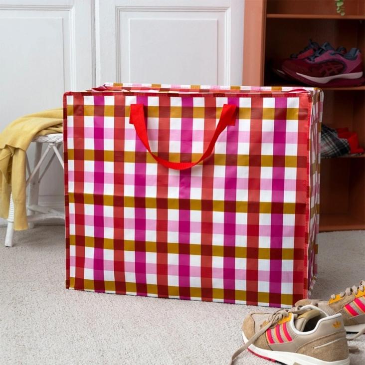 Jumbo Bag - Pink Gingham