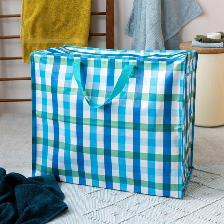 Jumbo Bag - Blue Gingham