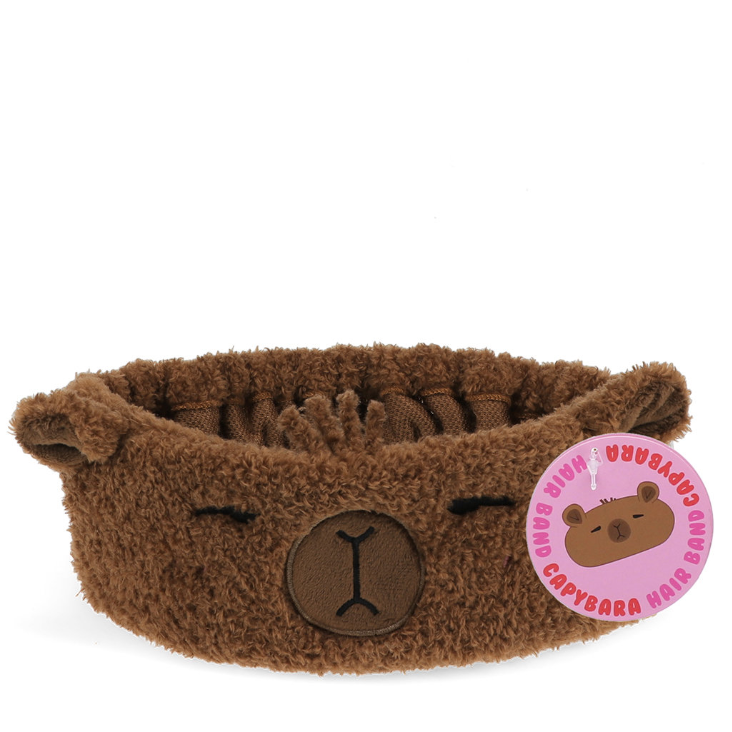 Flauschiges Haarband - Capybara