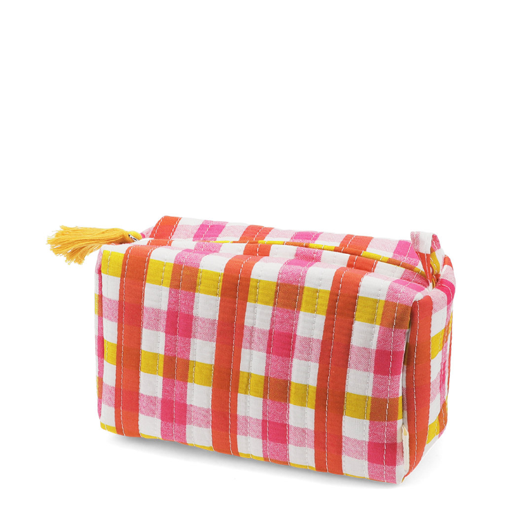 Kosmetiktasche - Pink Gingham