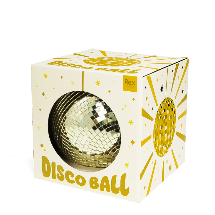 Hängende Discokugel (15 cm) - Gold