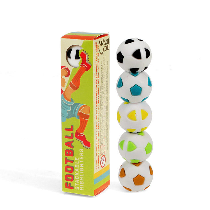Stapelbare Textmarker-Set – Fussball