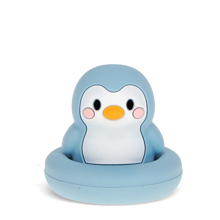 Silikon-Badespielzeug – Blauer Pinguin
