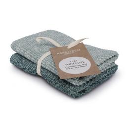 Abwaschtuch gestrickt Blend Seagreen 2er Set
